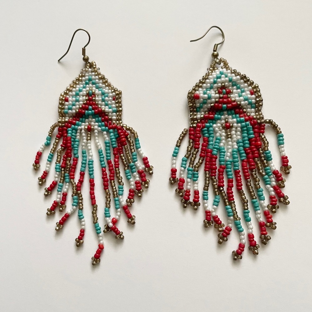 BOHO Beaded Dangle Earrings